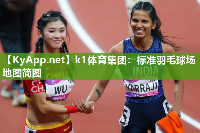 标准羽毛球场地图简图